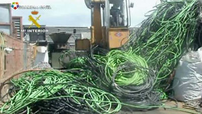 Cae una red dedicada a robar cobre integrada por extrabajadores de telefonía