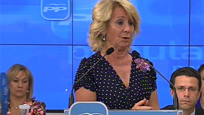 Aguirre ni se plantea ni descarta ser candidata a la alcaldía de Madrid