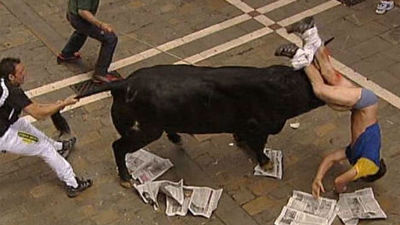 Le extirpan el bazo al corredor estadounidense corneado en el encierro
