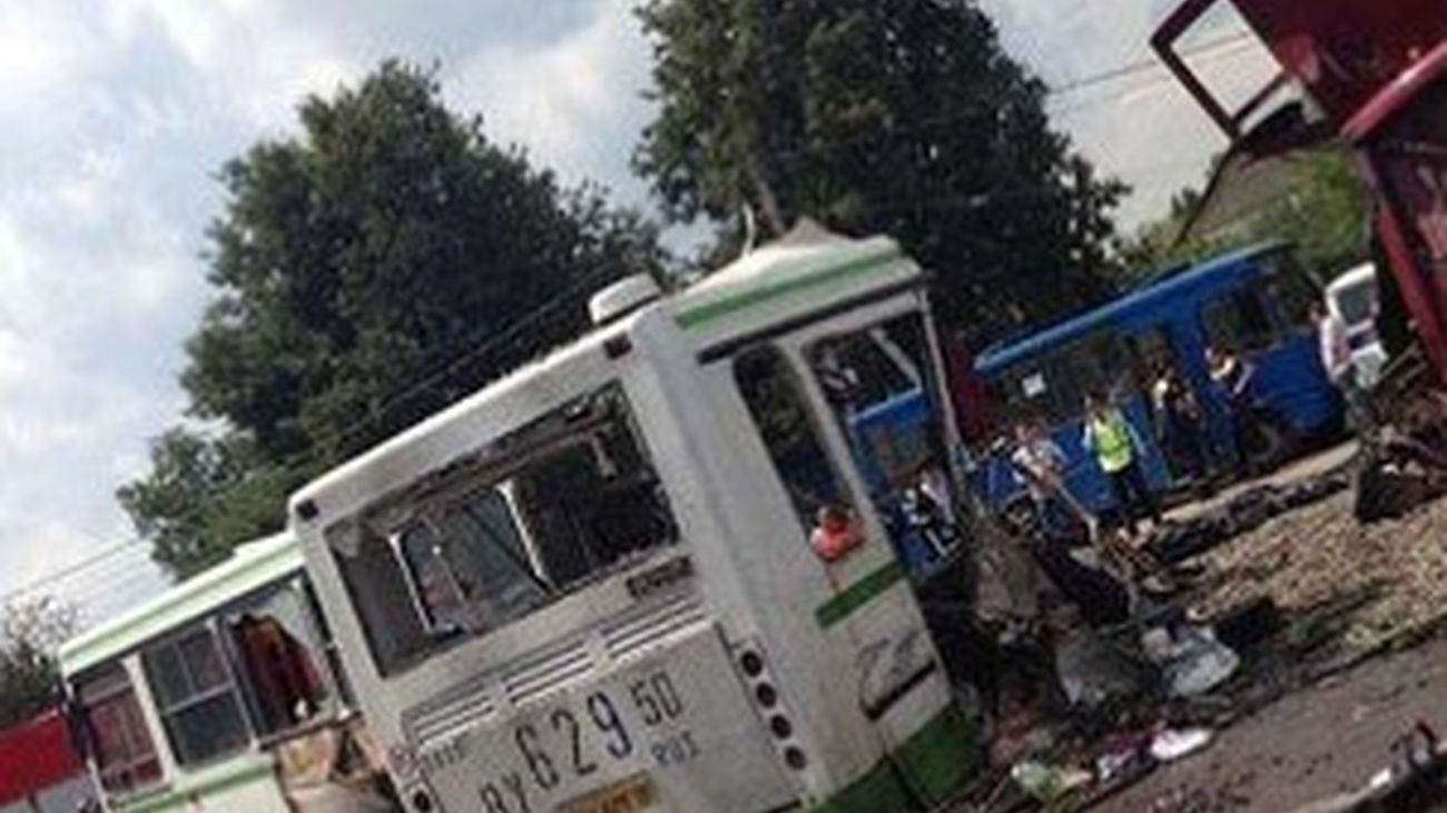 Accidente de tráfico en Moscú