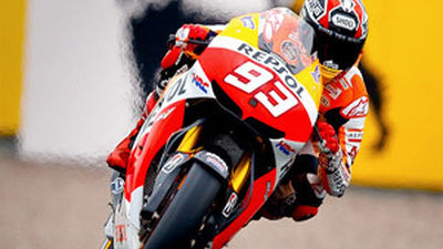 Márquez, sin Pedrosa y Lorenzo, marca la 'pole' en Alemania