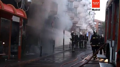 Controlado el incendio en un bazar de Las Rozas