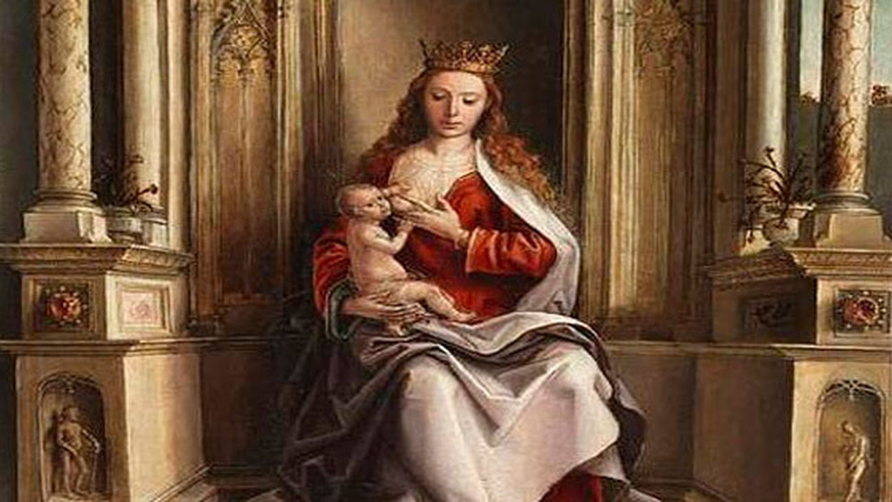 Cuadro de la Virgen de la leche, de Berruguete