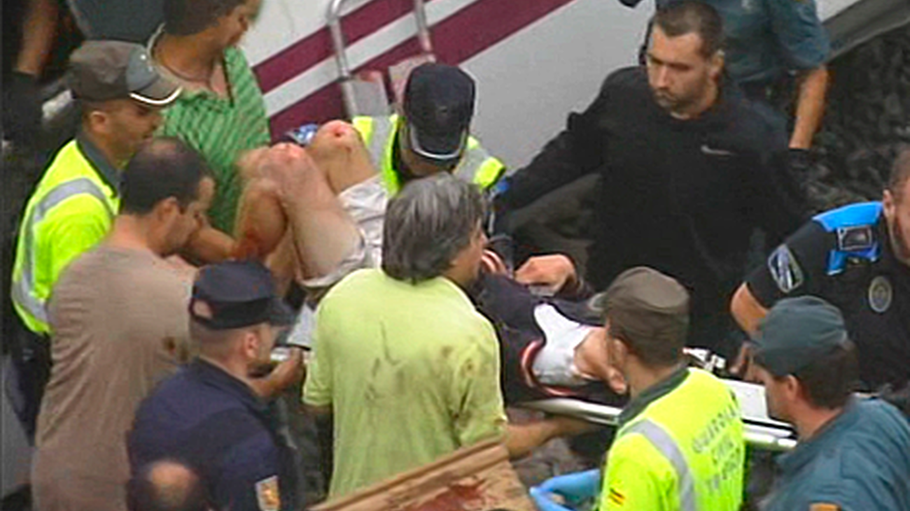 Accidente de tren en Santiago de Compostela. Ayuda a las víctimas