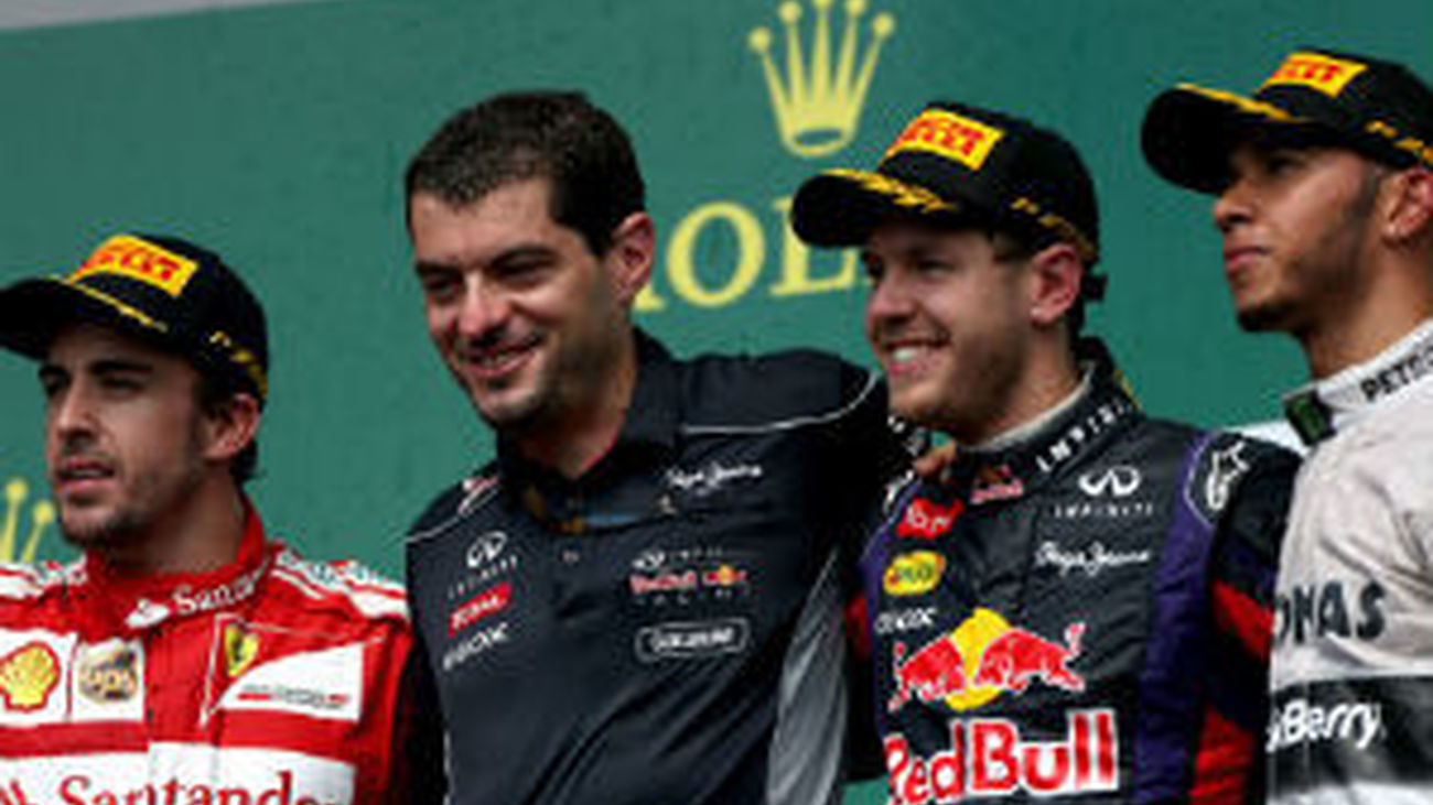 Alonso, Vettel y Hamilton