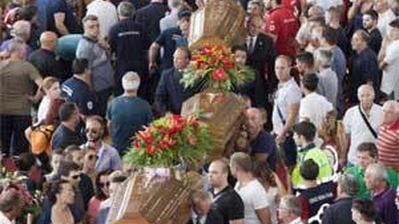 Italia despidió a las 38 víctimas del accidente del autocar