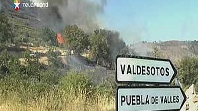Declarado el nivel 2 en el incendio de Tortuero (Guadalajara)
