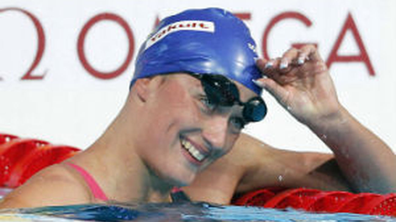 Mireia Belmonte, feliz