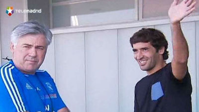 Raúl regresó a Valdebebas, un día antes de su homenaje