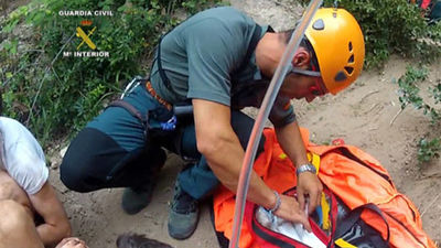 Dos senderistas rescatados en Cercedilla por principio de infarto y esguince