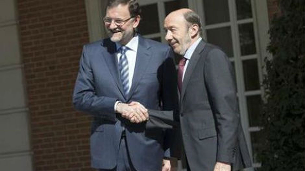 Rajoy y Rubalcaba