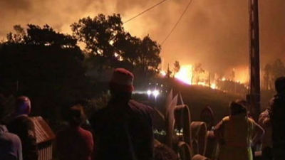 Estabilizado el fuego de Oia (Pontevedra), que quemó 1.200 hectáreas