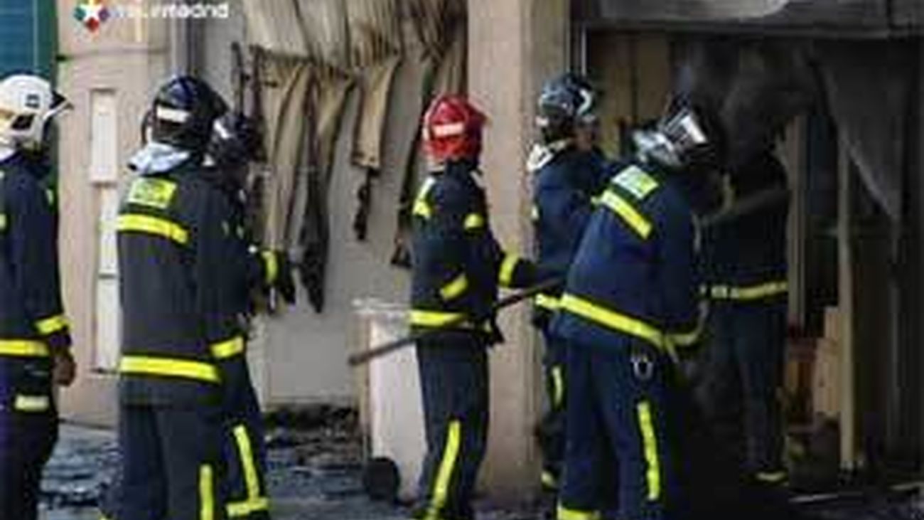 Cuatro heridos en el incendio de una churrería de un polígono de Villaverde