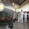El Príncipe inaugura la sala del Museo Naval de  Cartagena donde se expone el submarino Peral