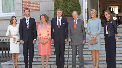 Guillermo y Máxima de Holanda almuerzan en Zarzuela