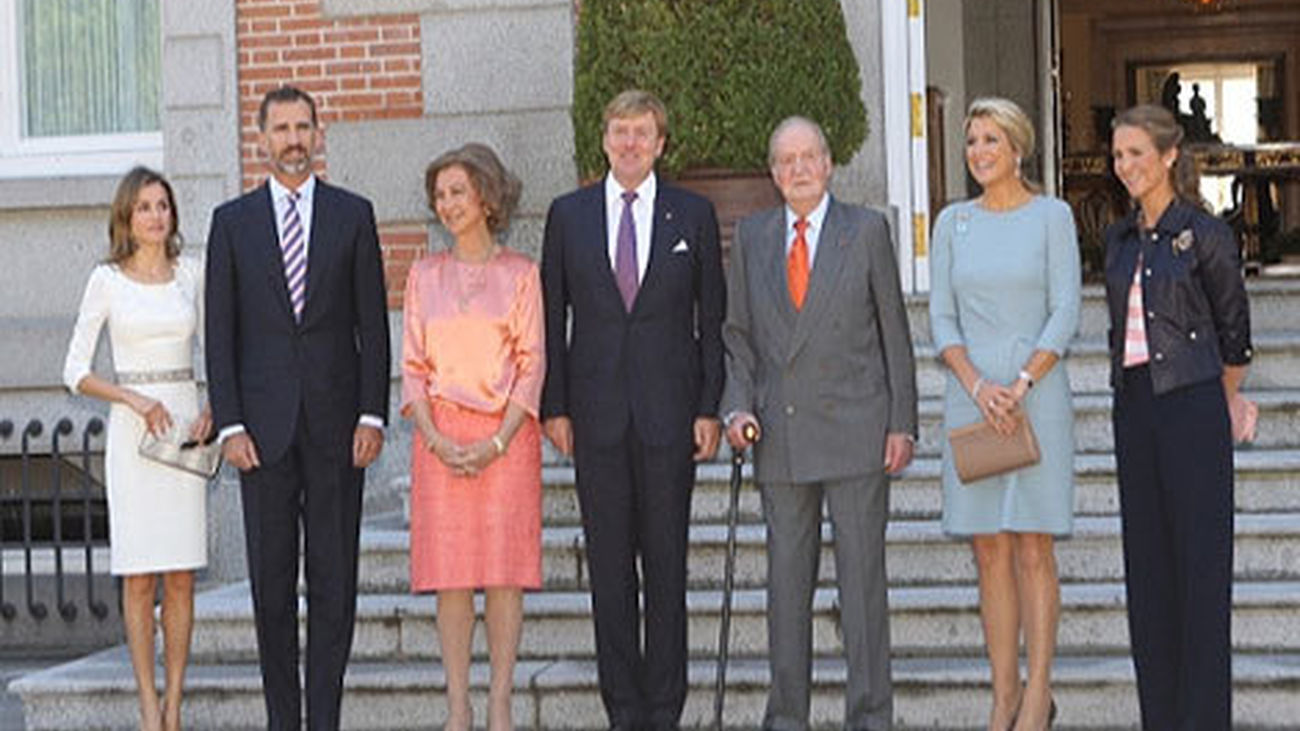 Guillermo y Máxima de Holanda almuerzan en Zarzuela
