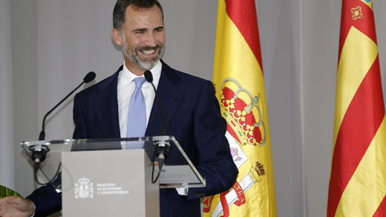 El Príncipe Felipe en Valencia en septiembre del 2013