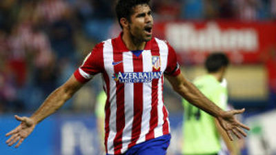 2-1. Diego Costa mantiene al Atlético en todo lo alto
