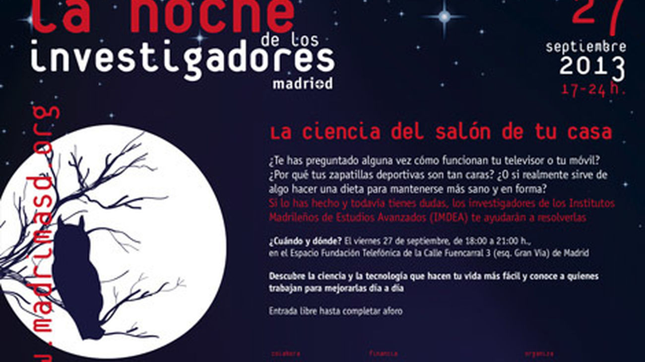 La Noche de los investigadores trae mañana a Madrid 50 actividades gratuitas