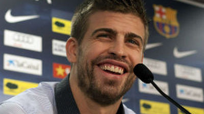 Ironía de Piqué: "Viendo una película de humor en C+ Liga"