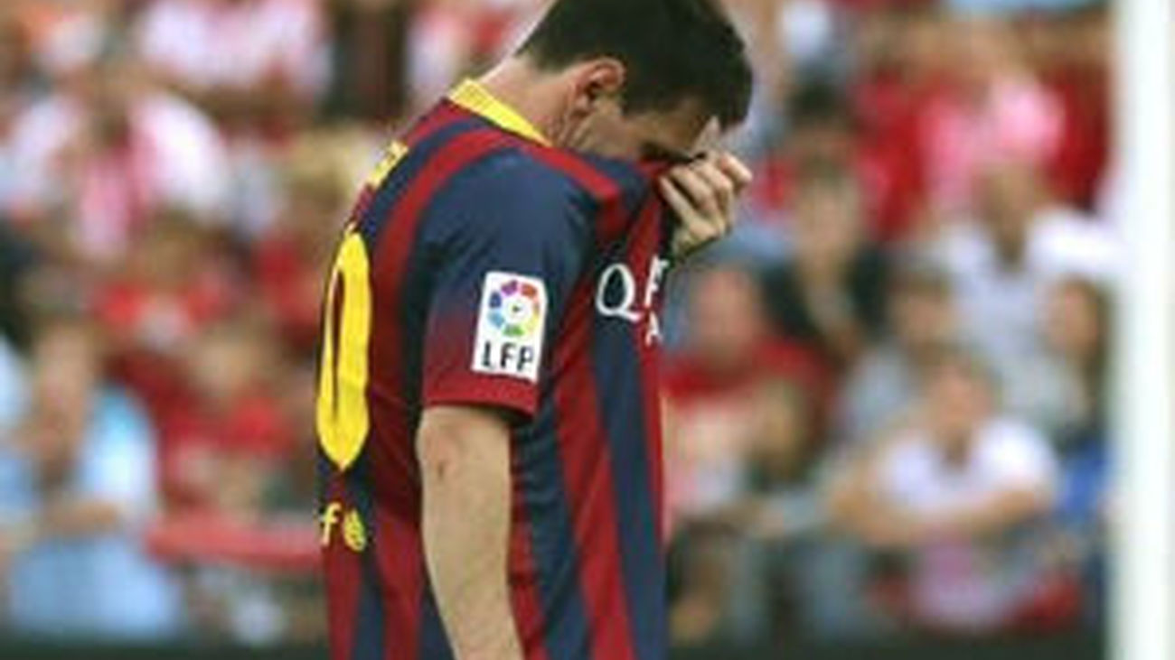 Messi. lesionado