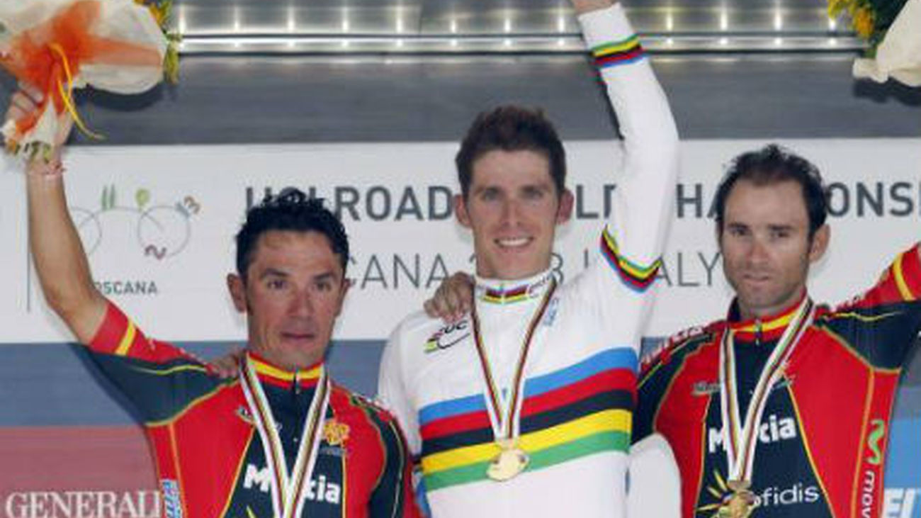 Podio mundial del ciclismo 2013