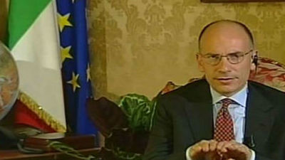 Letta anuncia que dimitirá este viernes como primer ministro de Italia