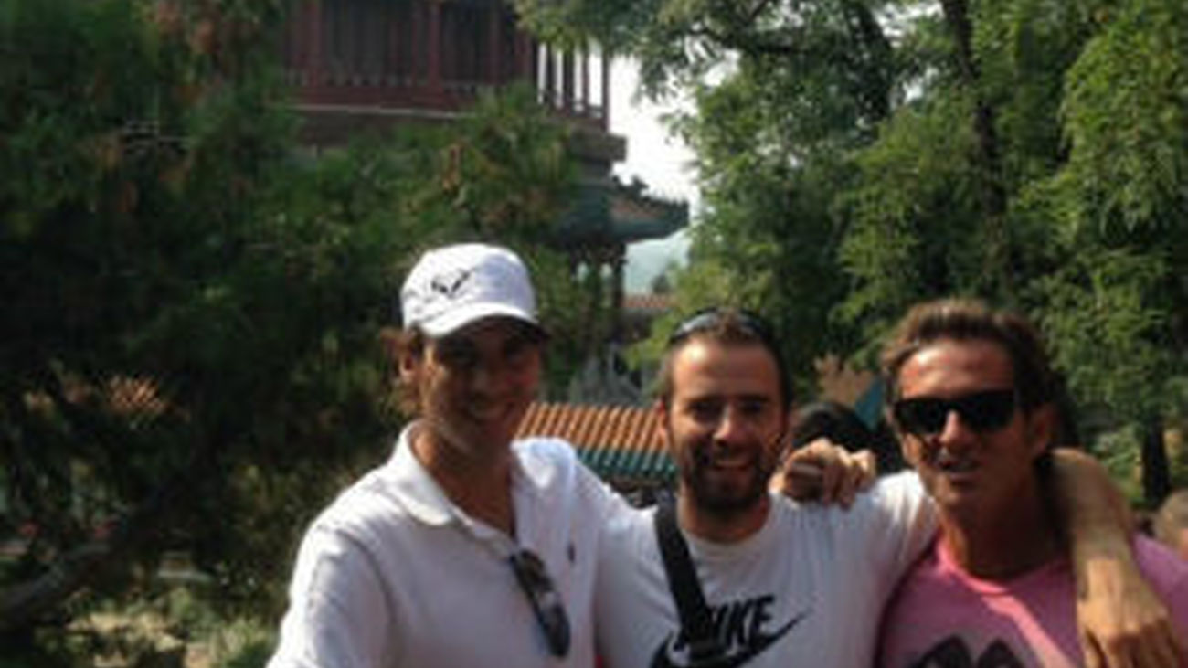 Nadal, de incógnito por el Palacio de Verano