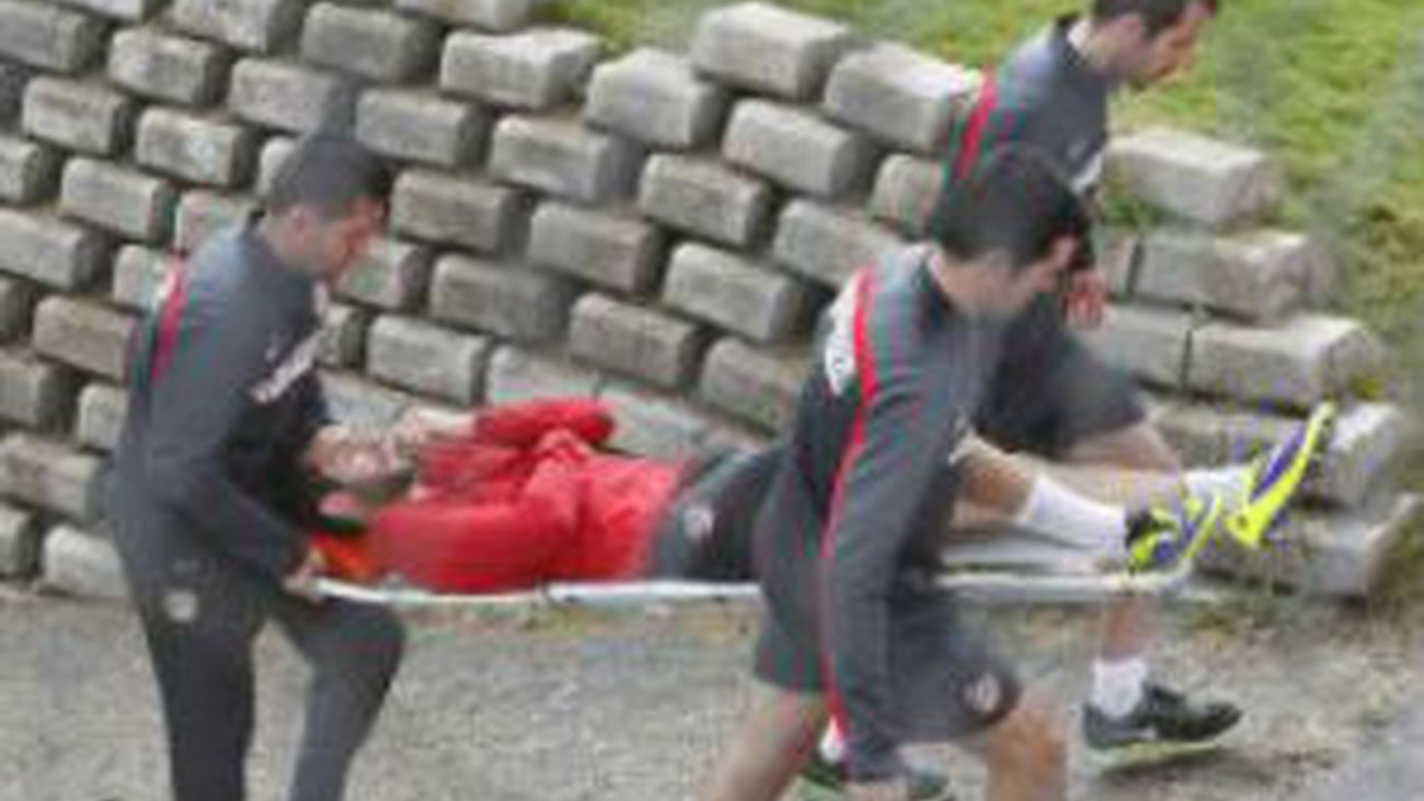 El Atlético pierde a Baptistao por un esguince de tobillo