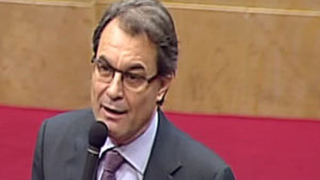 Artur Mas en el Parlament