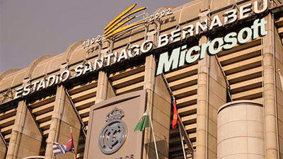 El Real Madrid negocia con Microsoft el patrocinio del Bernabéu