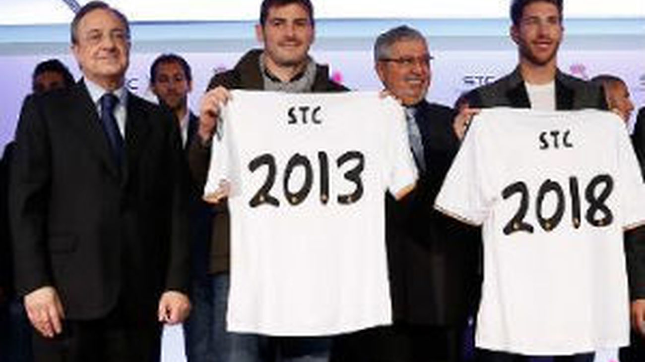 Florentino Pérez, Casillas y Sergio Ramos
