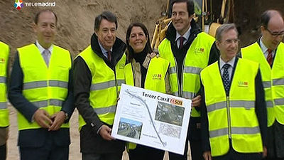 González visita las obras de duplicación de la carretera M-509