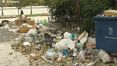 Madrid no detecta problemas para la salud a causa de la huelga de limpieza
