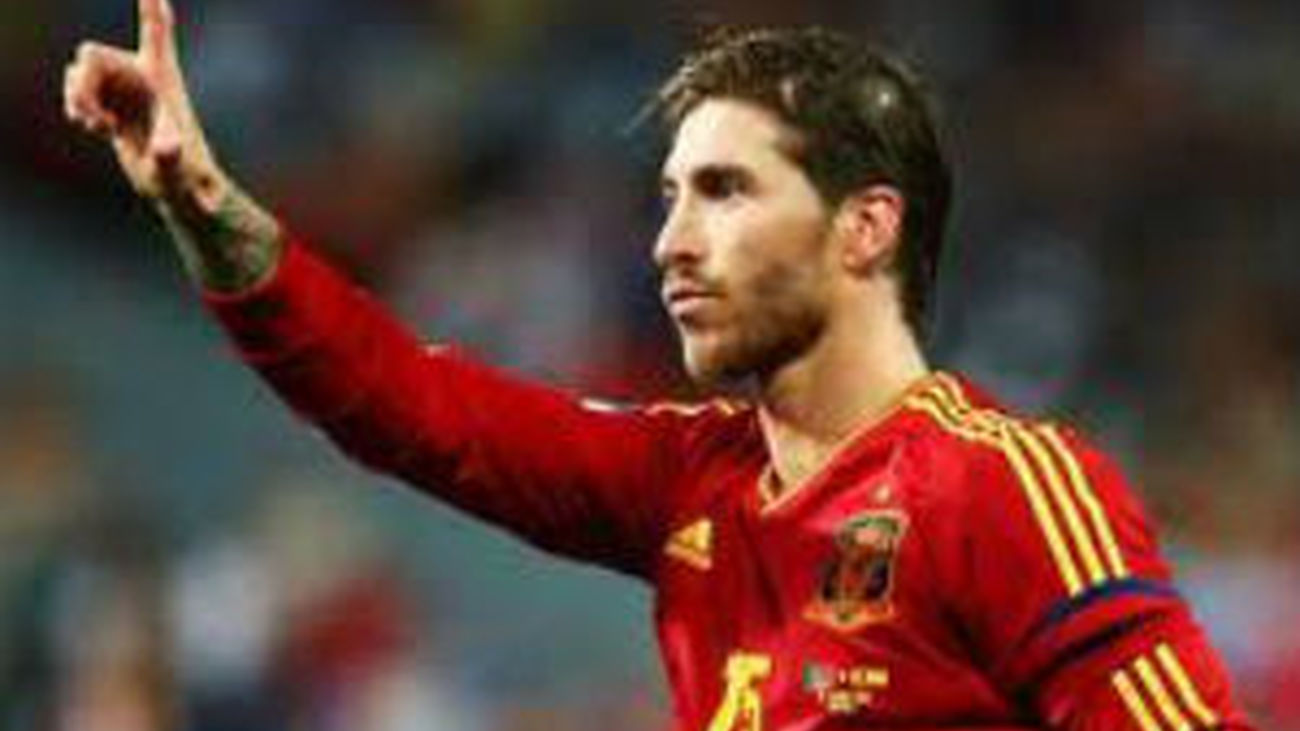 Sergio Ramos, con España