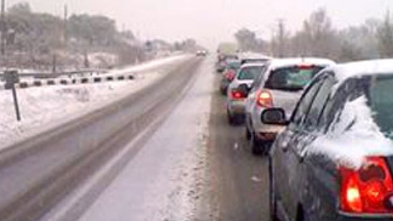 Alerta amarilla por nevadas en la sierra de Madrid