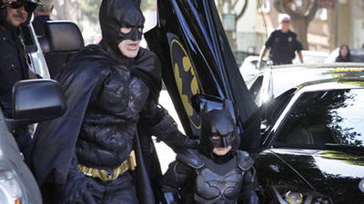 Batman por un día: el sueño cumplido de un niño de 5 años con leucemia
