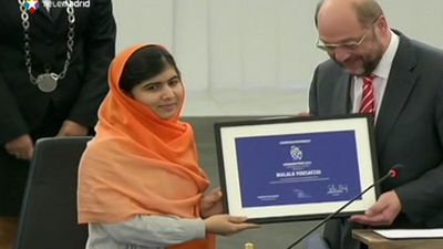 Malala dedica el premio Sájarov a "los héroes sin nombre de Pakistán"