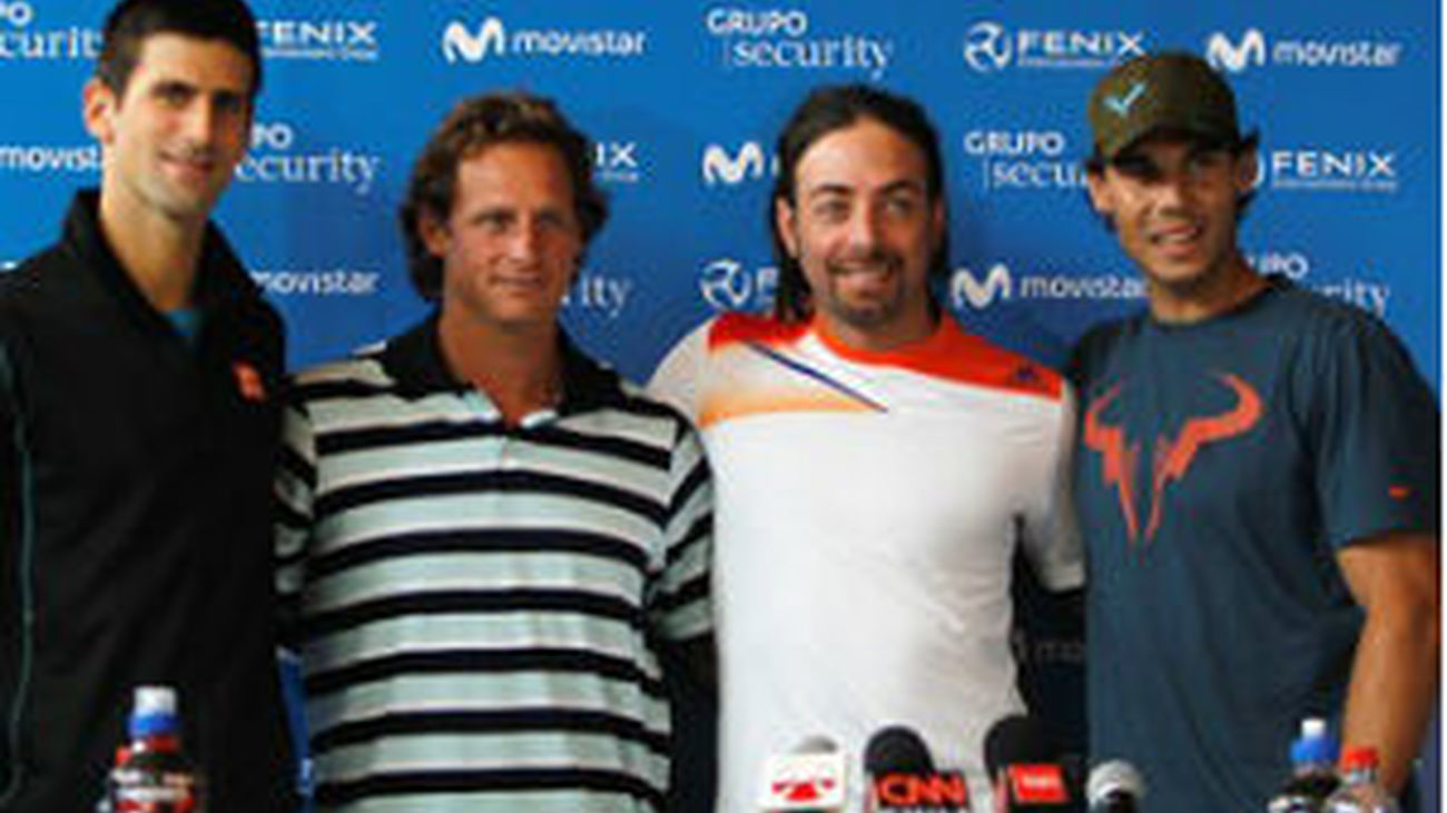 Nadal, Djokovic y Massú