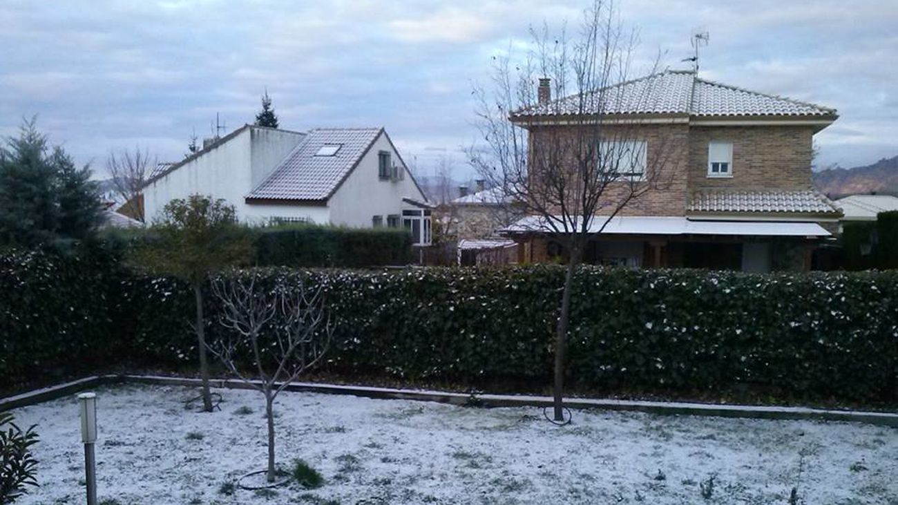 La nieve caída en Soto del Real