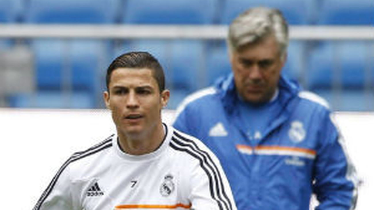 Cristiano Ronaldo y Ancelotti
