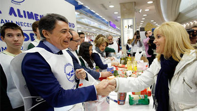 González apoya la campaña del Banco de Alimentos de Madrid