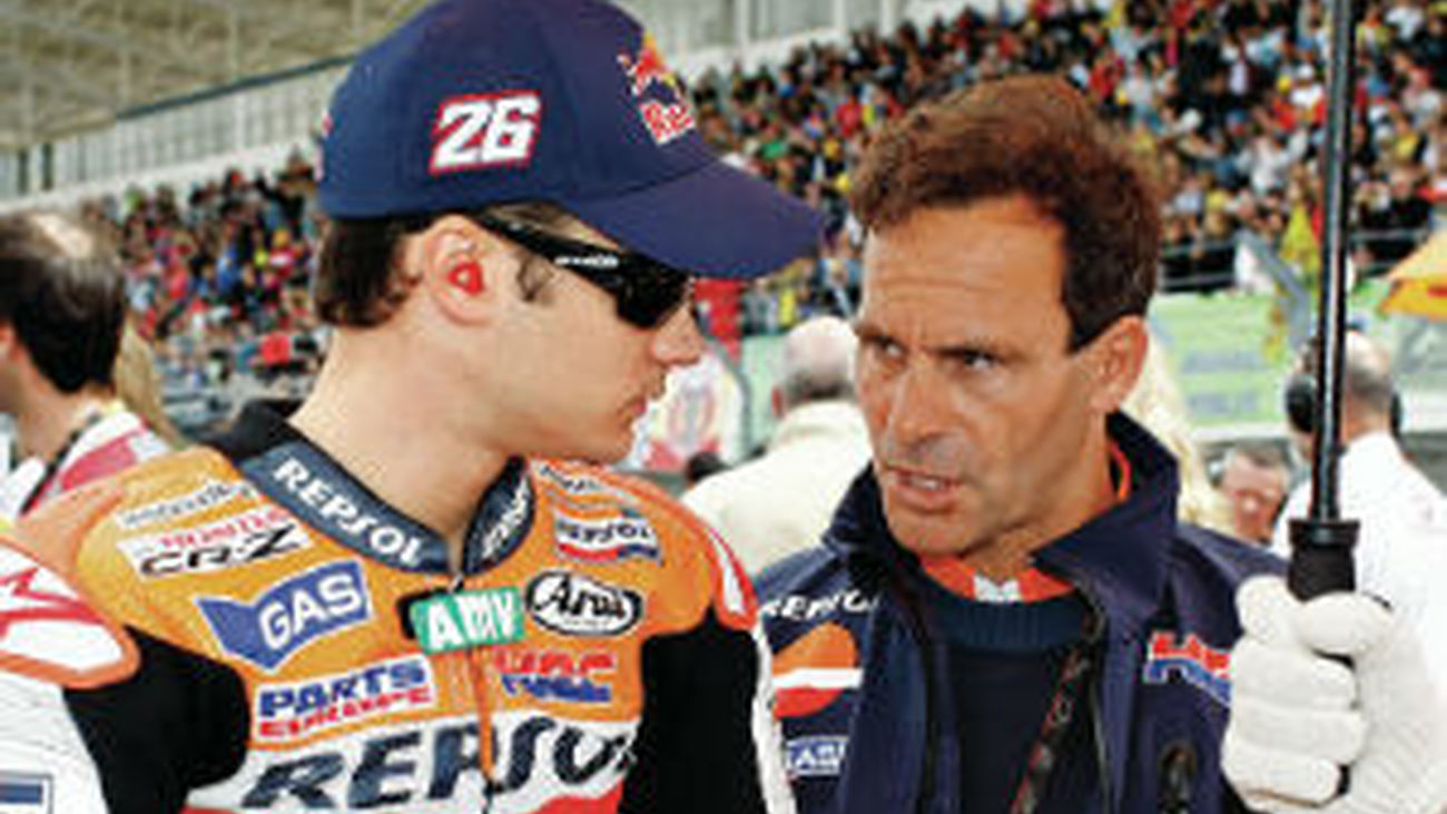 Dani Pedrosa y Alberto Puig
