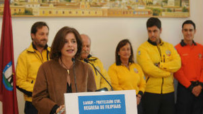 Botella alaba la "actuación sobresaliente" del Samur en Filipinas