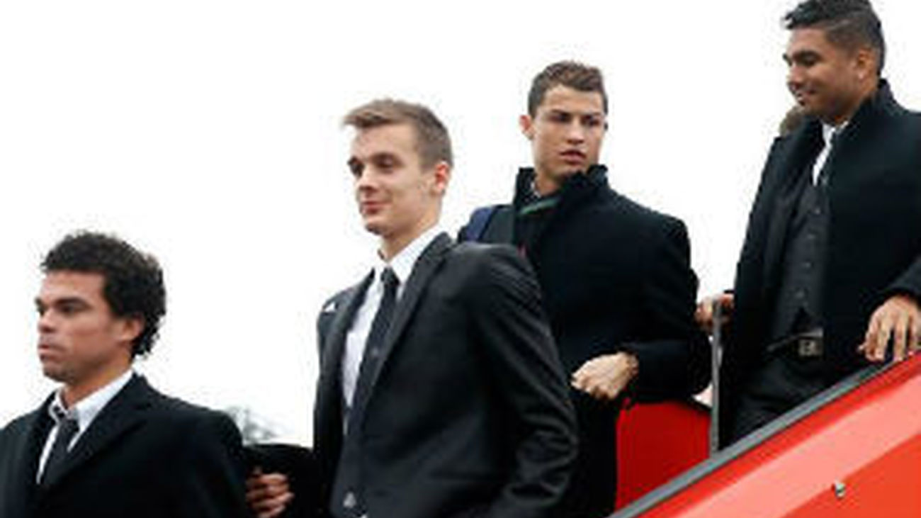 El Real Madrid ya está en Copenhague con Cristiano, pero sin Ramos