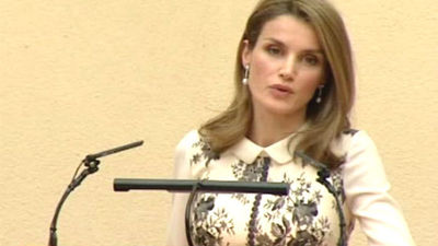 Doña Letizia pide apoyar la cultura en favor del progreso y la democracia