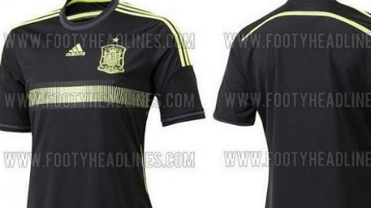 La segunda camiseta de España en Brasil será negra