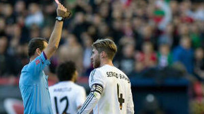 Ramos ya ha sido expulsado 18 veces como jugador del Madrid