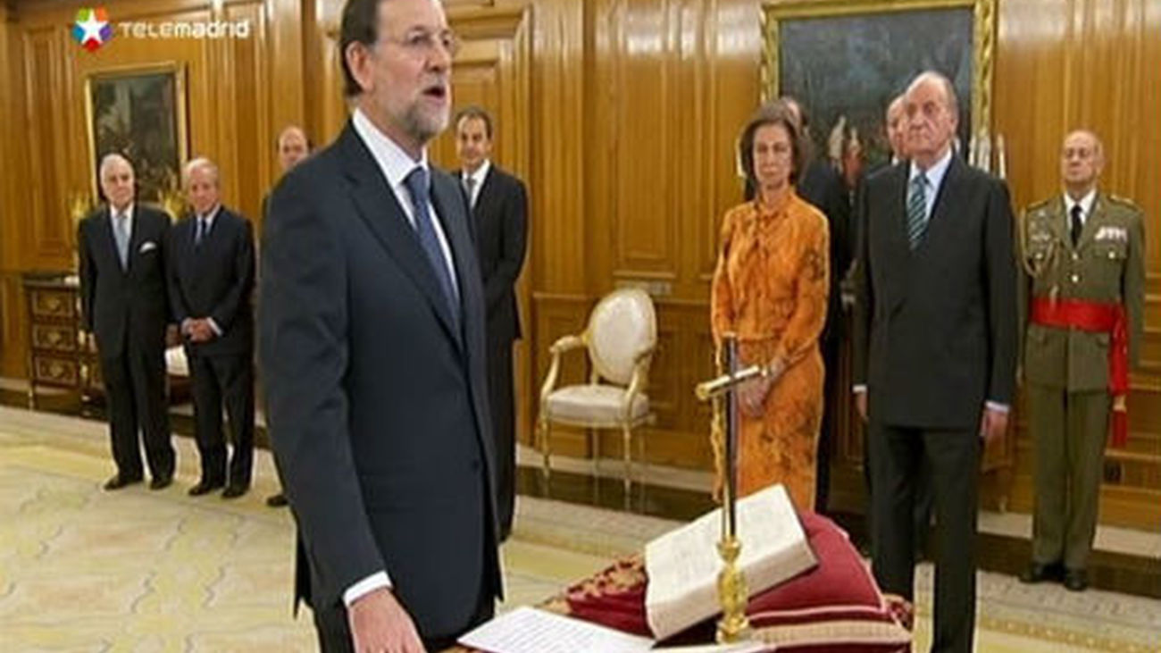 Rajoy jura el cargo de presidente del Gobierno