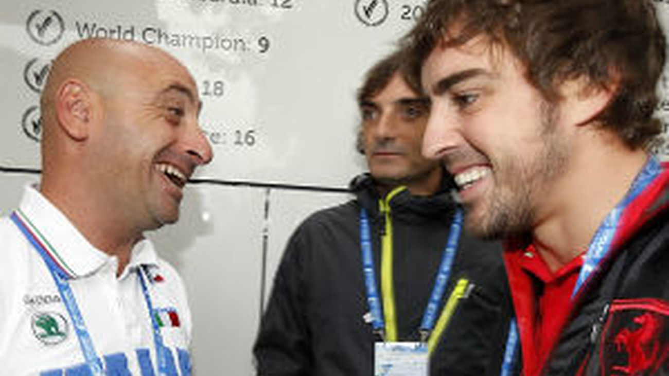 Bettini y Fernando Alonso
